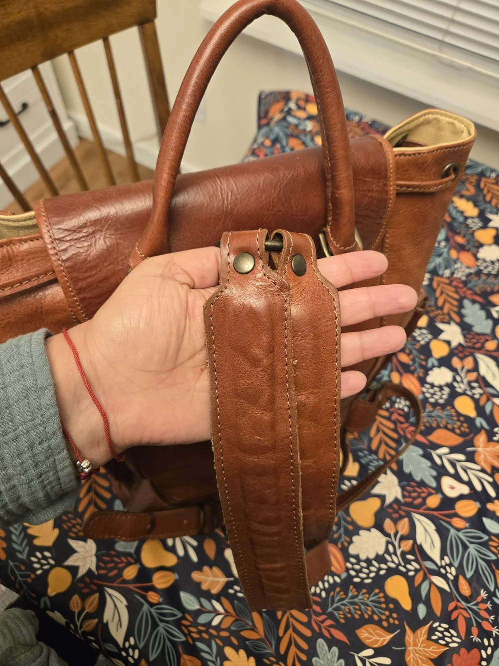 Firenze Italian Leather Backpack